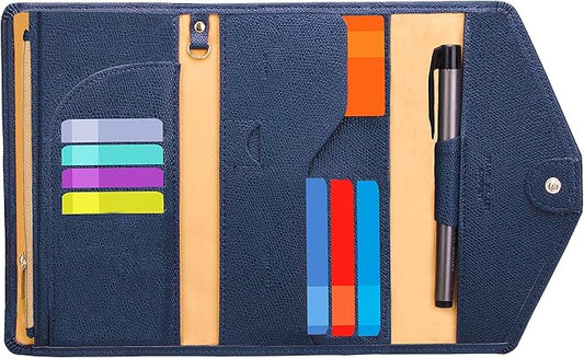 ZOPPEN Mulit-purpose Rfid Blocking Passport Holder Travel Wallet (Ver.4) Passport and Vaccine Card Holder ComboTri-fold Document Organizer Travel Essentials