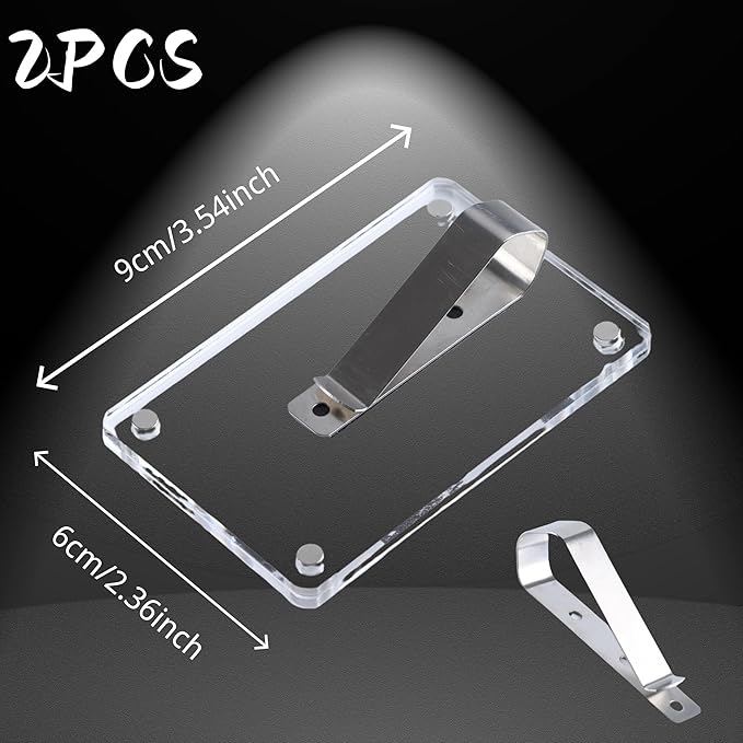 Car Sun Visor Photo Holder, 2 Pack Universal Magnetic Car Visor Clip, Personalized Picture Frame for Cars, Photo car visor clip
