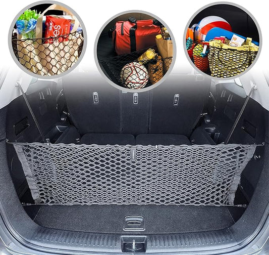Envelope Style Automotive Elastic Trunk Mesh Cargo Net for Kia Sorento 2014-2025 - Premium Trunk Organizer and Storage - Luggage Net for SUV - Best Car Organizer for Kia Sorento