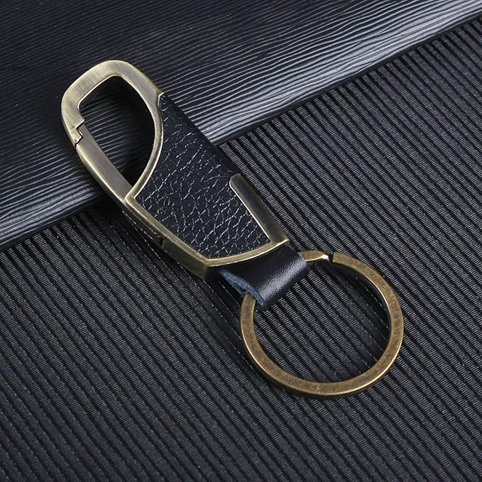 BAKUN Premium Handmade Car Leather Valet Keychain Key Organizer For Men Women, Home Key Chain Key Ring Key Holder