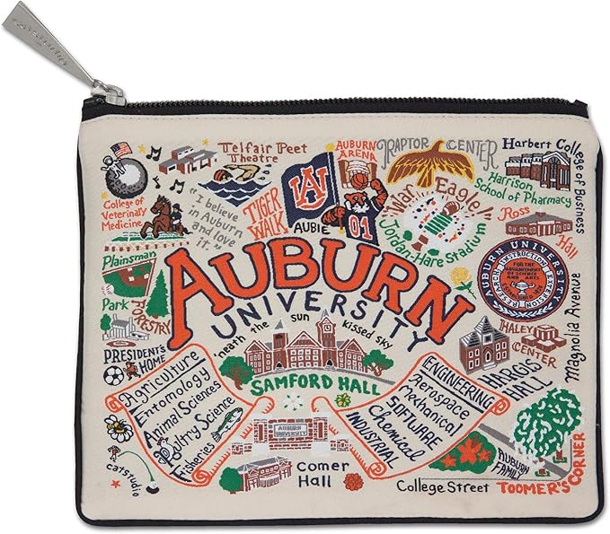 catstudio Auburn University Collegiate Zipper Pouch Purse | Holds Your Phone, Coins, Pencils, Makeup, Dog Treats, & Tech Tools