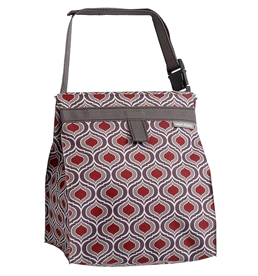 High Road TrashStash Hanging Car Garbage Bag with Push-Close Lid and Waterproof Bin for Car, SUV and Truck Seat Backs - Holds 3 Gallons of Car Trash