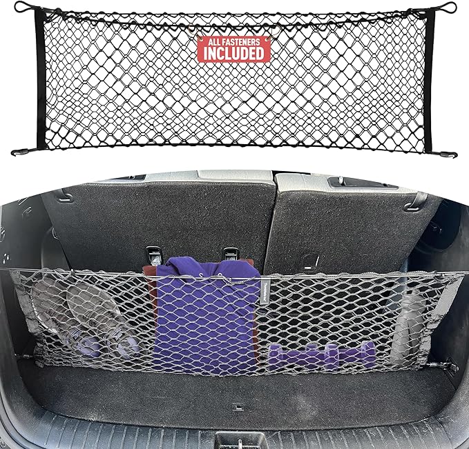 Envelope Style Automotive Elastic Trunk Mesh Cargo Net for Hyundai Palisade 2020-2025 - Premium Trunk Organizers and Storage - Luggage Net for SUV