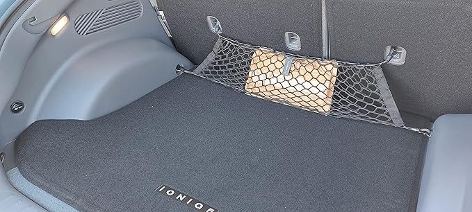 Envelope Style Automotive Elastic Trunk Mesh Cargo Net for Hyundai Ioniq 5 2022-2026 - Premium Trunk Organizer and Storage - Luggage Net for Crossover - Best Car Organizer for Hyundai Ioniq 5