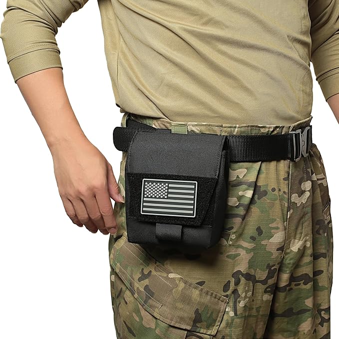 Mini Heavy Duty Tactical Belt Pouch for Men - Small Molle Pouch,Tactical Admin Pouch Compact EDC Utility Gadget Gear Pouches for Traveling, Hiking