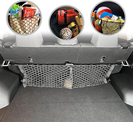 Envelope Style Trunk Mesh Cargo Net for Kia Seltos S LX EX SX 2021-2025 - Car Accessories - Premium Trunk Organizers and Storage - Cargo Net for SUV - Vehicle Carrier Organizer for Kia Seltos