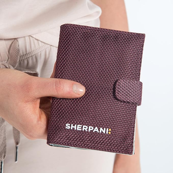 Sherpani Vienna, RFID Blocking Passport Holder, Travel Passport Cover Wallet, Travel Documents Organizer Protector, Travel Gift (Smoky Orchid)