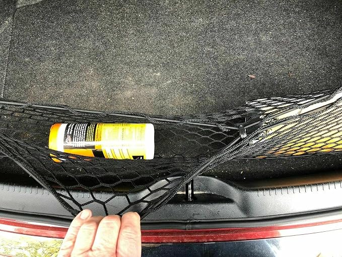 Trunk Organizer for Chrysler 300 2011-2019 – Mesh Car Trunk Organizer – Cargo Net for Sedans – Nylon Mesh Netting – Compatible with Chrysler 300 2011-2019