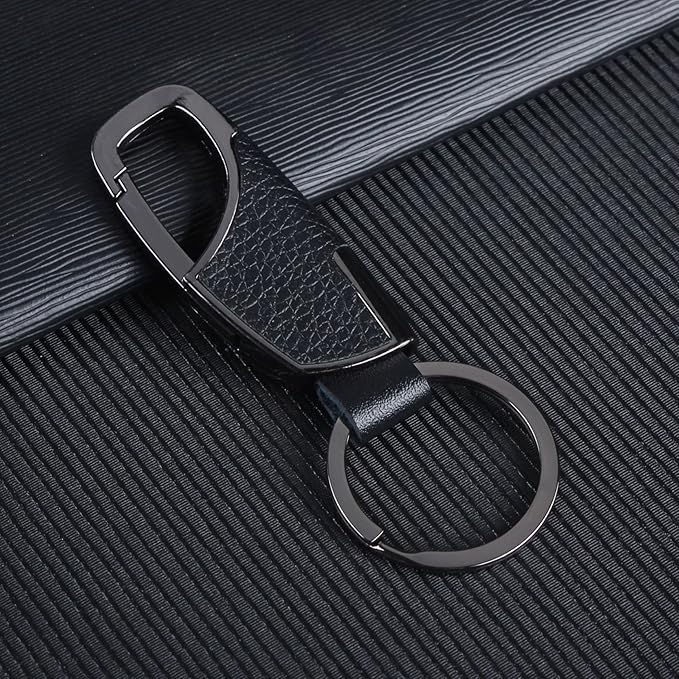 BAKUN Premium Handmade Car Leather Valet Keychain Key Organizer For Men Women, Home Key Chain Key Ring Key Holder