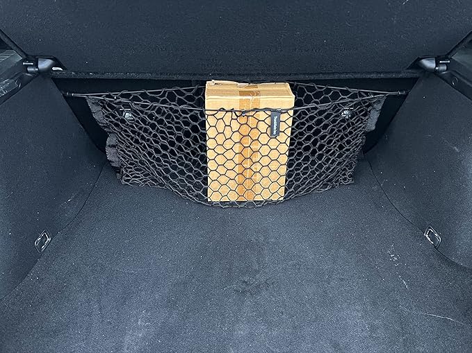 Envelope Style Automotive Elastic Trunk Mesh Cargo Net for KIA Stinger 2018-2024 - Premium Trunk Organizers and Storage - Luggage Net for Sedan - Best Car Organizer for KIA Stinger GT