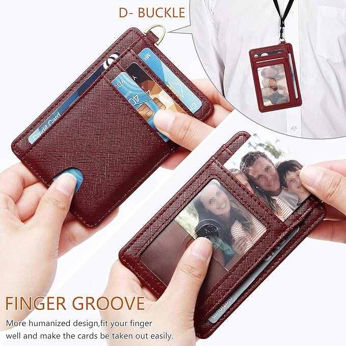 GEEAD Slim Minimalist Front Pocket RFID Blocking Card Holder Wallets for Men & Women