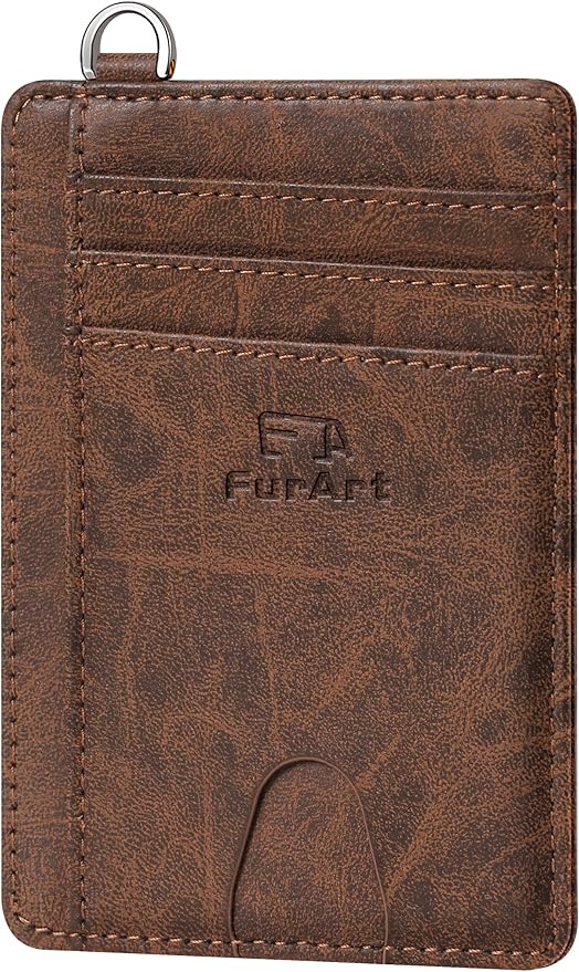 FurArt Slim Minimalist Wallet, Front Pocket Wallets, RFID Blocking, Credit Card Holder for Men