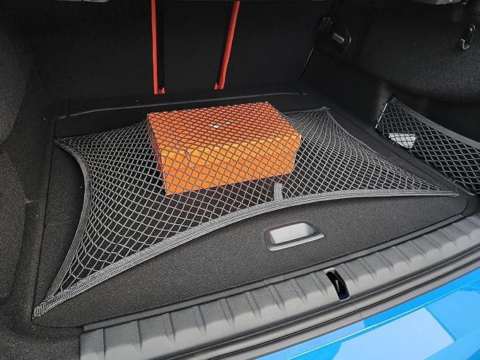 Floor Style Automotive Elastic Trunk Mesh Cargo Net for BMW 2 Series 2021-2025 - Premium Trunk Organizers and Storage - Luggage Net for Coupe - Best Car Organizer for BMW 2 Series (G42)