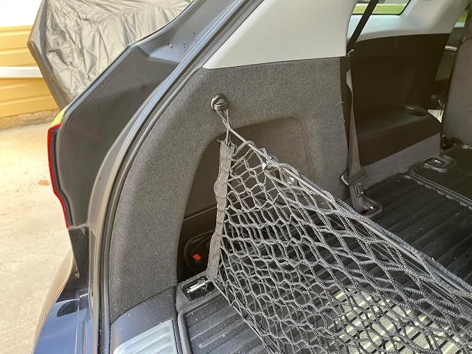 Rear Trunk Organizer Cargo Net for Acura MDX 2014–2020 – (2in1) Envelope/Floor Style Cargo Net for SUV–Premium Mesh Car Trunk Organizer Vehicle Carrier Storage–Compatible with MDX