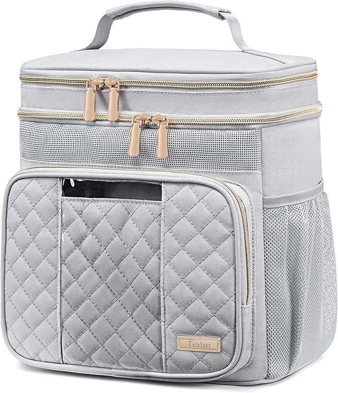 Tealari Large Toiletry Bag for Women Men,Bathroom Bag,Water Resistant Shower Bag,Makeup Bag,Portable Shower Caddy for College Dorm,Hanging Travel Toiletry Bag with Transparent Waterproof Phone Pocket