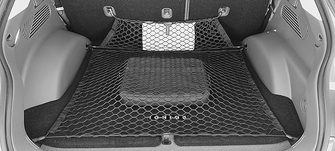 Envelope + Floor Style Elastic Trunk Mesh Cargo Net for Hyundai Ioniq 5 2022-2026 - Premium Trunk Organizer and Storage - Luggage Net for Crossover - Best Car Organizer for Hyundai Ioniq 5