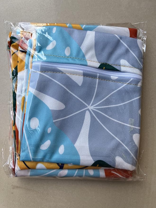 TRASUN Wet bag (Holiday Style, 2 pack, Leaf 1)