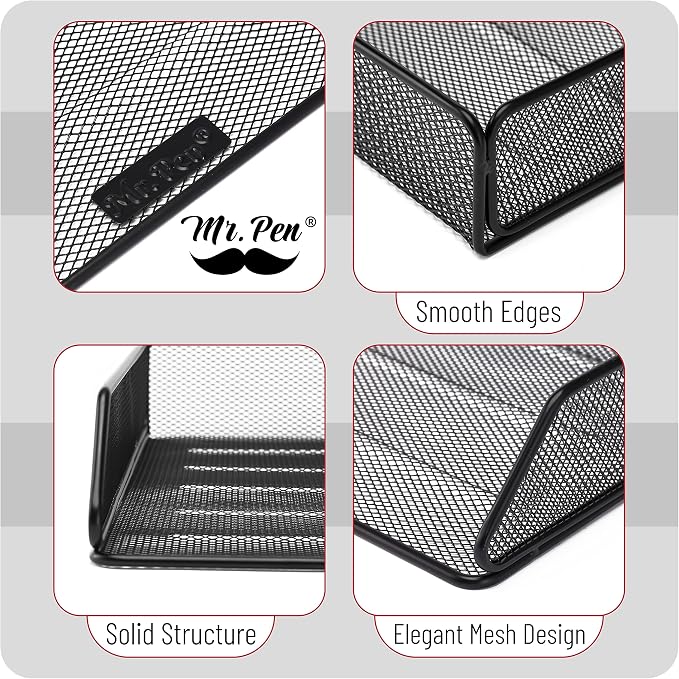 Mr. Pen- Mesh Desk Organizer, Single Tray Desktop Organizer | Letter Tray Desk Organizer, File Organizer for Desk, Paper Organizer for Desk, File Holder, Paper Tray Organizer, Letter Tray