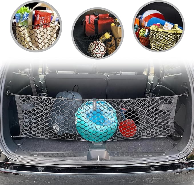 Envelope Automotive Elastic Trunk Mesh Cargo Net for Honda Pilot 2016-2025 - Car Accessories - Premium Trunk Organizer and Storage - Cargo Net for SUV- Vehicle Carrier Organizer