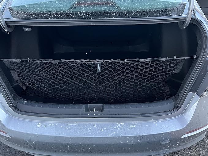 Envelope Style Automotive Elastic Trunk Mesh Cargo Net for Honda Civic LX Sport EX Touring 2022-2026 - Trunk Organizer and Storage - Luggage Net for Sedan - Best Car Organizer for Honda Civic