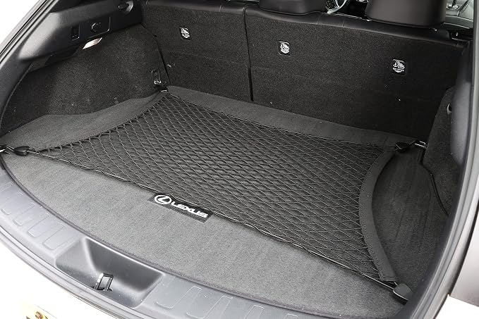 Floor Style Automotive Elastic Trunk Mesh Cargo Net for Lexus UX F Sport Luxury 2019-2024 - Premium Trunk Organizer and Storage - Luggage Net for Crossover - Best Car Organizer for Lexus UX