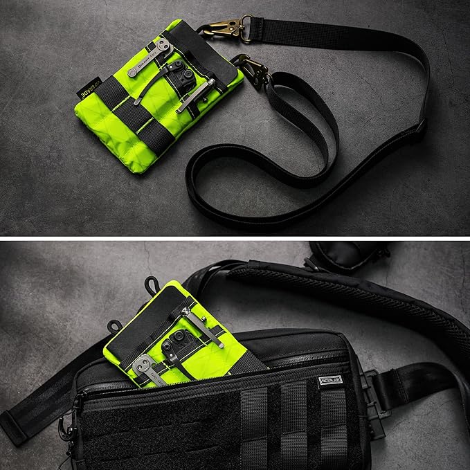 VIPERADE VE1 Pocket Organizer, EDC Pouch for Men, EDC Organizer Storage EDC Gears, Multitool Pocket Pouch Hold Your Flashlight/Pocket Knife, Pen, Notebook