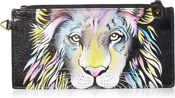 Anna by Anuschka Women's Hand Painted Genuine Leather Organizer Wallet | Hand Painted