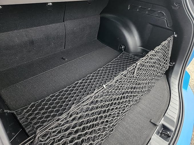 Floor + Envelope Style Automotive Elastic Trunk Mesh Cargo Net for Toyota RAV4 2013-2025 - Premium Trunk Organizers and Storage - Luggage Net for Crossover - Best Car Organizer for Toyota RAV 4