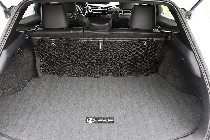 Back Seat Envelope Style Automotive Elastic Trunk Mesh Cargo Net for Lexus UX F Sport Luxury 2019-2024 - Premium Trunk Organizer and Storage - Luggage Net for Crossover - Best Car Organizer