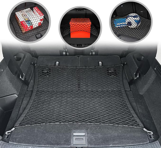 Floor Style Automotive Elastic Trunk Mesh Cargo Net for Acura MDX 2022-2026 - Premium Trunk Organizers and Storage - Luggage Net for Crossover - Best Car Organizer for Acura MDX