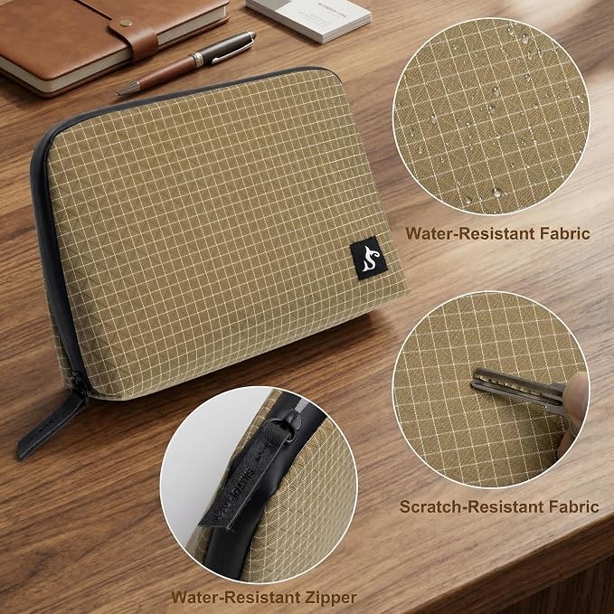simtoper Electronic Organizer Travel Case – Waterproof Cable Bag for Cord, Charger, Hard Disk, Power Bank – Small Tech Storage for Travel, Backpack, Business Trip, Airplane