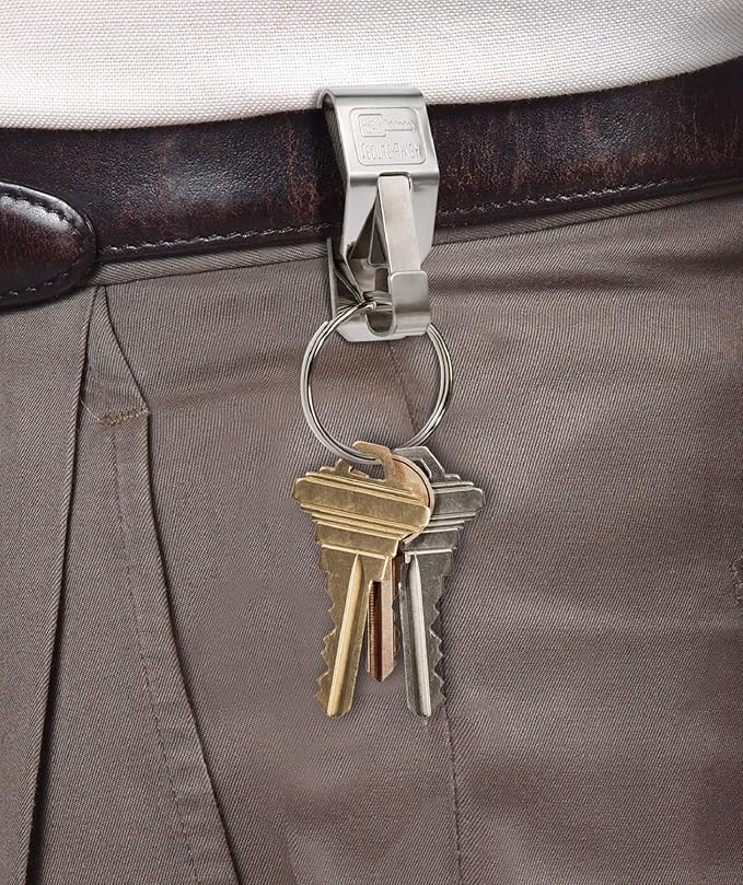 Lucky Line The Original Secure-A-Key - CLIP ON - for WIDE BELTS, 5 Per Pack, (404005)