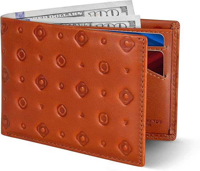 SERMAN BRANDS Mens Slim Bifold Wallet RFID Blocking Minimalist Front Pocket Wallets for Men - Thin & Stylish