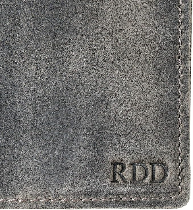 PEGAI Personalized Leather Passport Holder Cover Wallet Travel Essentials | 100% Soft Touch Rustic Travel Wallet Case, International Travel Must Haves | DeKalb (Rock Gray)