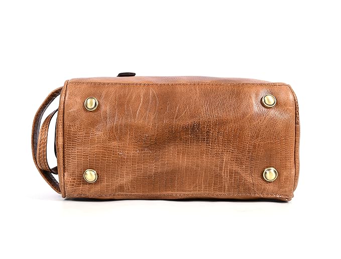 10" Premium Leather Toiletry Travel Pouch With Waterproof Lining | King-Size Handcrafted Vintage Dopp Kit By Aaron Leather Goods (Cerulean)