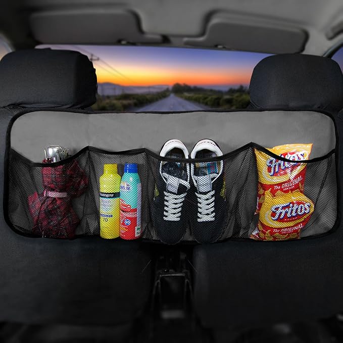FH Group E-Z Travel™ Multi-Pocket Storage Collapsible Car Trunk Organizer (Easy Carry Perfect for Garage or Grocery Store, 1 Pack) Gray
