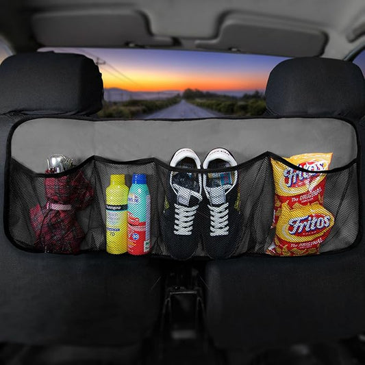 FH Group E-Z Travel™ Multi-Pocket Storage Collapsible Car Trunk Organizer (Easy Carry Perfect for Garage or Grocery Store, 1 Pack) Gray