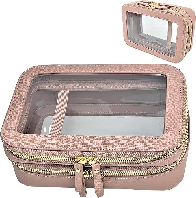 JAZD Women's Clear Cosmetic Bag