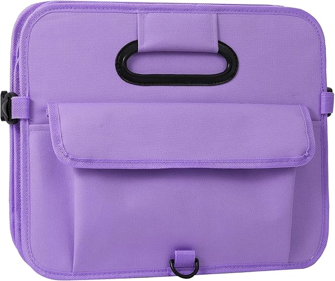 AOKJOY Car Trunk Organizer, Purple, Unisex, Foldable, Non-slip, Adjustable Straps, Multiple Compartments, 600D Oxford Cloth Material