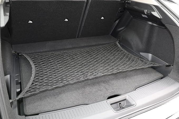 Floor Style Automotive Elastic Trunk Mesh Cargo Net for Nissan Ariya 2023-2025 - Premium Trunk Organizer and Storage - Luggage Net for Crossover - Best Car Organizer for Nissan Ariya