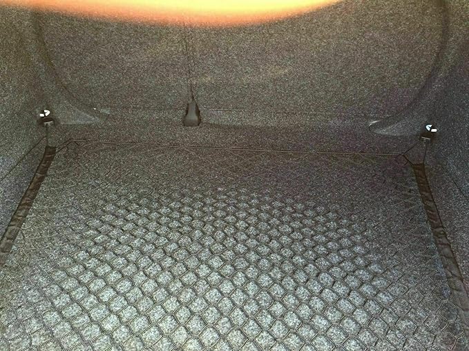 Trunk Organizer Cargo Net for Volkswagen Jetta 1999-2023– Floor Style Cargo Net for Sedan - Premium Mesh Elastic Car Trunk Organizer Vehicle Carrier Storage - Compatible with VW Jetta