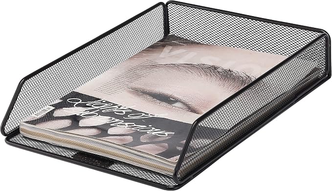 Mr. Pen- Mesh Desk Organizer, Single Tray Desktop Organizer | Letter Tray Desk Organizer, File Organizer for Desk, Paper Organizer for Desk, File Holder, Paper Tray Organizer, Letter Tray