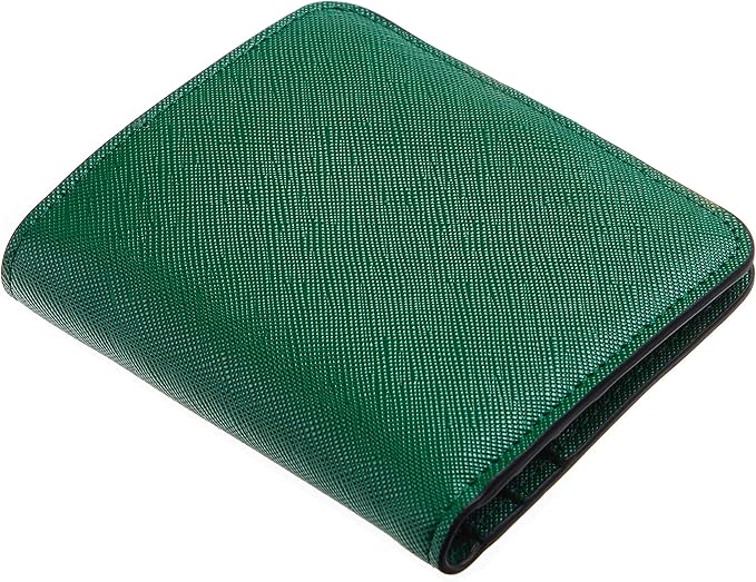 Toughergun Women’s Small Slim Leather Wallet with RFID Protection, Compact Bifold Mini Purse with Clear ID Window
