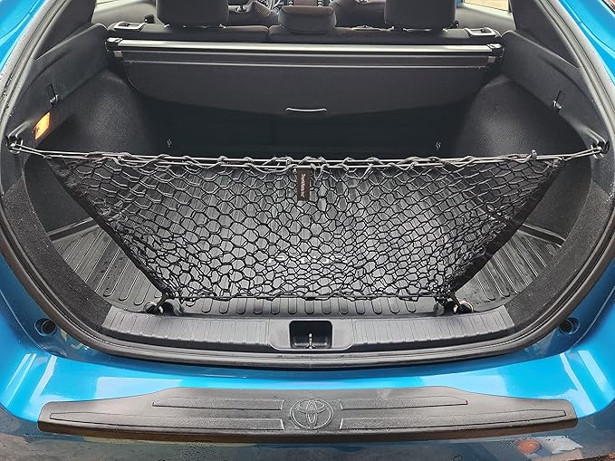 Envelope Style Automotive Elastic Trunk Mesh Cargo Net for Toyota Prius 2016-2024 - Premium Trunk Organizer and Storage - Luggage Net for Sedan - Best Car Organizer for Toyota Prius (XW50)