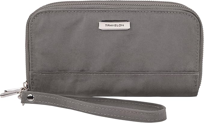 Travelon RFID Blocking Double Zip Wallet
