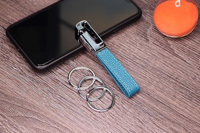 Mehr Car Keychain - Key Management with Removable Keyrings for Home & Office KC8, Blue