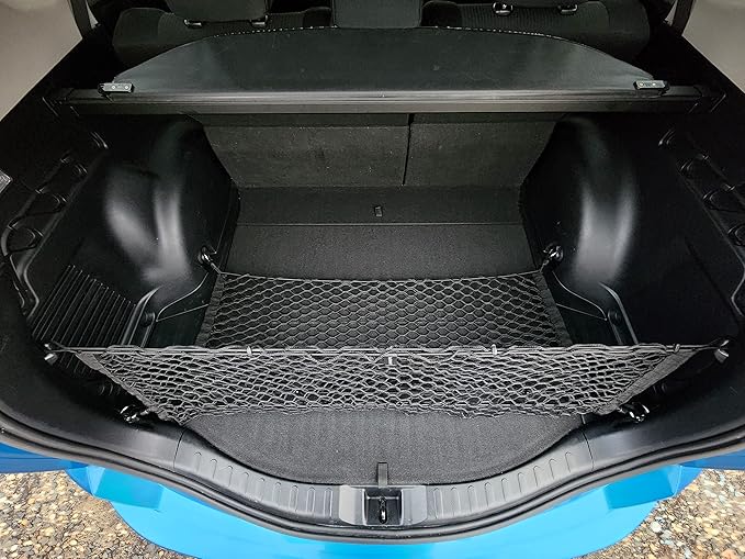 Floor + Envelope Style Automotive Elastic Trunk Mesh Cargo Net for Toyota RAV4 2013-2025 - Premium Trunk Organizers and Storage - Luggage Net for Crossover - Best Car Organizer for Toyota RAV 4