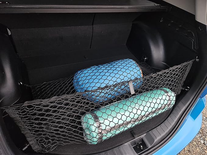 Floor + Envelope Style Automotive Elastic Trunk Mesh Cargo Net for Toyota RAV4 2013-2025 - Premium Trunk Organizers and Storage - Luggage Net for Crossover - Best Car Organizer for Toyota RAV 4