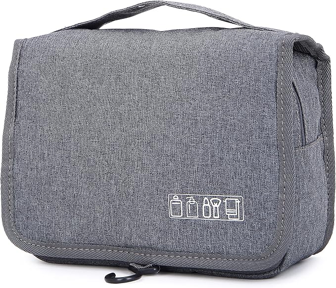 Sechunk Toiletry Bag Water-Resistant Makeup Cosmetic Bag Travel Organizer for Accessories Travel Bag with Hanging Hook