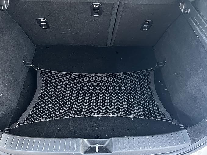 Floor Style Automotive Elastic Trunk Mesh Cargo Net for Mazda CX-30 2020-2025 - Premium Trunk Organizers and Storage - Luggage Net for Crossover - Best Car Organizer for Mazda CX30